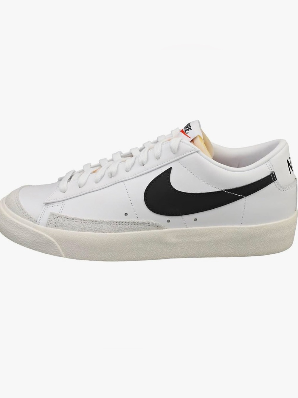 Nike Men's White Black Low-Top Sneakers